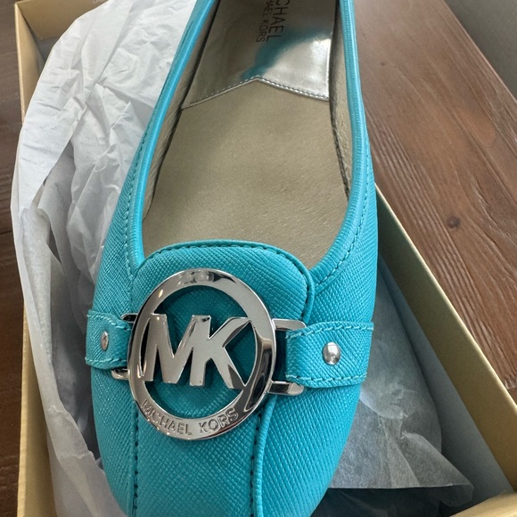 Michael Kors Turquoise Loafers - Picture 1 of 4